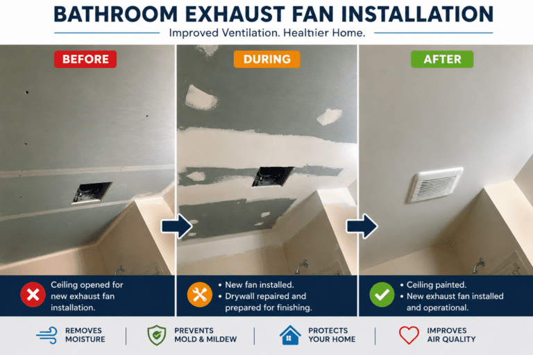 Bathroom Exhaust Fan Installation A Small Upgrade That Makes a Big Difference
