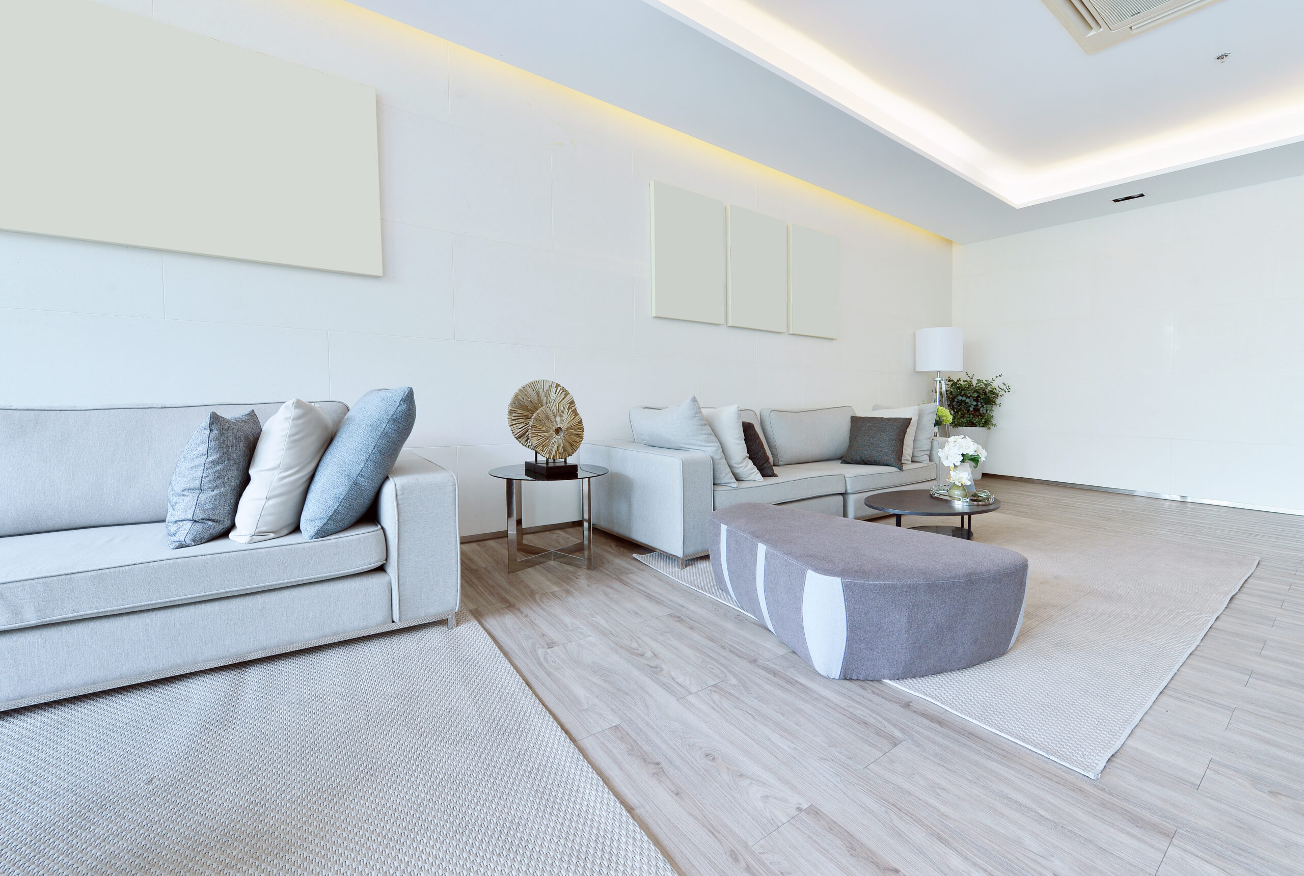 Clean, restored residential interior